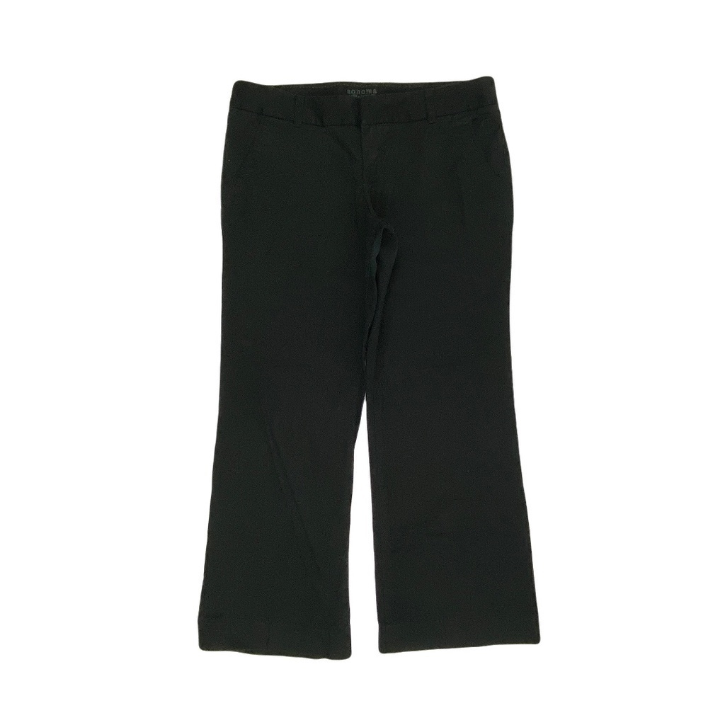 Sonoma Back Flap Pockets Bootcut Women's size 14P Black Denim jeans